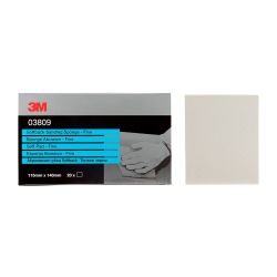 3M™ Éponge Abrasive de ponçage à face souple, 140 mm x 115 mm, Fine, 03809