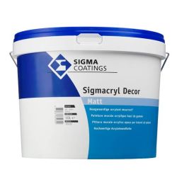 Sigma Sigmacryl Decor Mat tintbaar