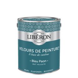 Libéron Peacock Blue velvet paint