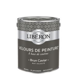 Libéron Velvet paint Caviar brown