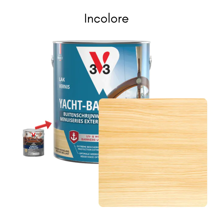 Vernis de bateau brillant, incolore 750 ml