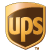 Logo UPS livraison 2 jours ouvrable super rapide express colorsquare